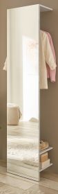 Garderobe Center in wei� Kompaktgarderobe mit Spiegel 50 x 200 cm