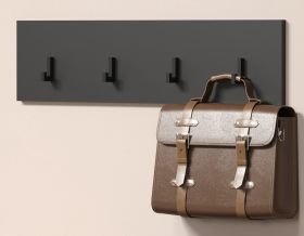 Garderobenleiste Avila in grau Wandgarderobe 80 x 20 cm