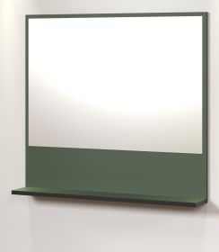 Badezimmer Spiegel Feliz in gr�n Badspiegel mit Ablage 80 cm
