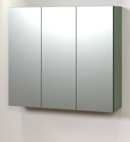Badezimmer Spiegelschrank Feliz in gr�n Badschrank 3-t�rig 90 cm
