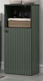 Badezimmer Kommode Feliz in gr�n Badschrank 40 x 95 cm