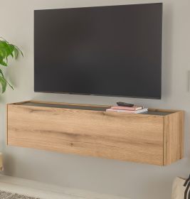 TV-Lowboard Center in Evoke Eiche und grau TV-Unterteil h�ngend 150 cm H�ngeschrank