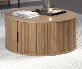 Couchtisch Torus in Eiche Beistelltisch rund 80 cm