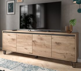 TV-Lowboard Delio in Viking Eiche TV Unterschrank 184 cm, mit Soft-Close und Komforth�he