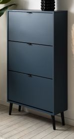 Schuhschrank Aldan in Blau, Schuhkipper 70 x 125 cm