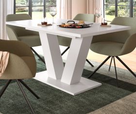 Esstisch Home-X in wei� Tisch ausziehbar 150 - 190 cm