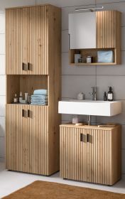 Badm�bel Set 3-teilig Livia in Artisan Eiche Badkombination 135 x 192 cm