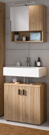 Badm�bel Set 2-teilig Livia in Artisan Eiche Badkombination 60 x 180 cm