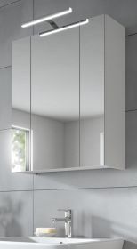 Badezimmer Spiegelschrank Cover in wei� Badschrank 3-t�rig 60 x 70 cm