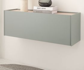 H�ngeschrank Center in Salbei und Barista Eiche Flurschrank h�ngend 100 cm