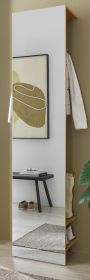 Garderobe Center in Evoke Eiche Kompaktgarderobe mit Spiegel 50 x 200 cm