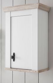 K�che H�ngeschrank Rovola in wei� Pinie Landhaus K�chenschrank h�ngend 55 x 85 cm, Soft-Close