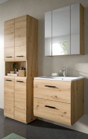 Badm�bel Set 3-teilig Cover in Artisan Eiche Badkombination 135 x 185 cm