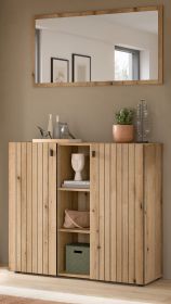 Garderobe Set 2-teilig Loreno in Evoke Eiche 106 x 192 cm