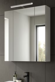 Badezimmer Spiegelschrank Talerno in Wei� 3-t�rig, Badschrank 60 x 70 cm