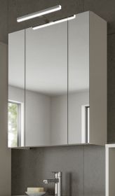Badezimmer Spiegelschrank Cover in Kaschmir / Sand, Badschrank 3-t�rig 60 x 70 cm