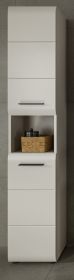 Badezimmer Hochschrank Cover in Kaschmir / Sand, 2-t�riger Badschrank 30 x 185 cm