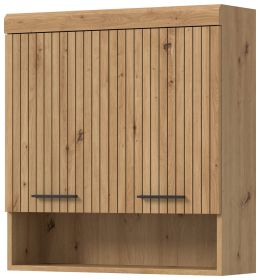 Badezimmer H�ngeschrank Shawn in Artisan Eiche Badschrank h�ngend 74 x 79 cm