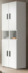 Stauraumschrank Onawa in wei� Mehrzweckschrank 65 x 178 cm