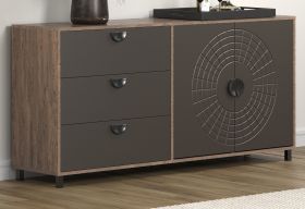 Sideboard Oriana in Bronze und RostoptikKommode 176 cm, Soft-Close