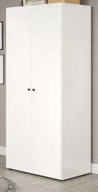 Kleiderschrank Purio in wei� Dreht�renschrank 2-t�rig 81 x 176 cm