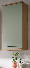 Badezimmer H�ngeschrank Bailey in Salbei und Artisan Eiche Badschrank 35 x 77 cm