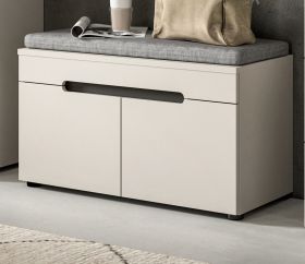 Garderobe Sitzbank Cooper in Kaschmir Garderobenbank 80 cm, Soft-Close