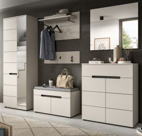 Garderobe Set 6-teilig Cooper in Kaschmir, Komplett-Set mit Soft-Close