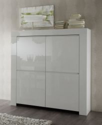 Highboard Kommode wei� Hochglanz Lack Italien Livorno3