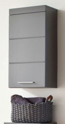 Bad H�ngeschrank Adamo in grau Hochglanz Badschrank 37 x 77 cm