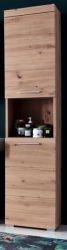 Badezimmer Hochschrank Adamo in Asteiche Badschrank 37 x 190 cm