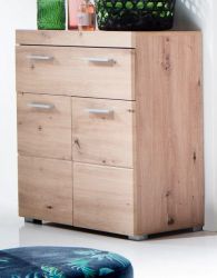 Badezimmer Kommode Adamo in Eiche / Asteiche Badschrank 73 x 79 cm