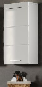 Badezimmer H�ngeschrank Adamo in wei� Hochglanz 37 x 77 cm