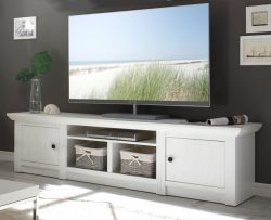 TV-Lowboard Hooge in Pinie wei� Landhaus TV-Unterteil 194 x 51 cm