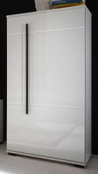 Kommode Design-D in Hochglanz wei� Anrichte 60 x 126 cm