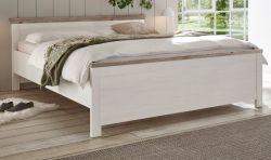 Bett Rovola in Pinie wei� / Oslo Pinie Landhaus Doppelbett Liegefl�che 180 x 200 cm