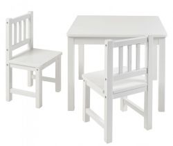 BOMI� Kindersitzgruppe Amy in wei� Sitzgruppe Kindertisch und 2 x Stuhl