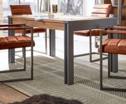Esstisch Auburn in Eiche Stirling und Matera grau K�chentisch 154 x 90 cm