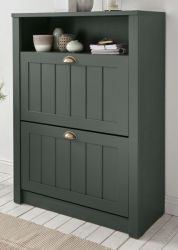 Schuhschrank Forres in gr�n Landhausstil Flur Schuhkipper 80 x 112 cm