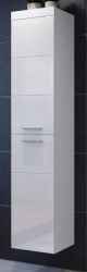 Badezimmer Hochschrank Aura in wei� Hochglanz Badschrank h�ngend 35 x 170 cm