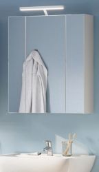 Badezimmer Spiegelschrank Leon in wei� Badschrank 3-t�rig 60 x 70 cm