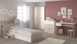 Parisot Kinder- und Jugendzimmer Set 6-teilig Charly9 in Akazie und wei�