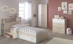 Parisot Kinder- und Jugendzimmer Set 5-teilig Charly16 in Akazie und wei�