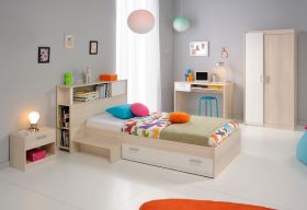 Parisot Kinder- und Jugendzimmer Set 5-teilig Charly10 in Akazie und wei�