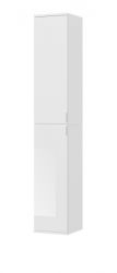 Stauraumschrank SystemX in wei� Hochglanz Mehrzweckschrank 30 x 193 cm Hochschrank