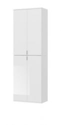 Garderobenschrank SystemX in wei� Hochglanz Schuhschrank 61 x 193 cm