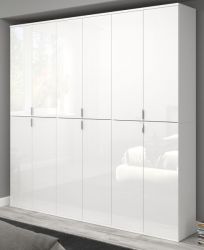 Garderobe SystemX in wei� Hochglanz Mehrzweckschrank 183 x 193 cm