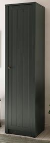 Stauraumschrank Forres in gr�n Landhaus Wohn- und Esszimmer Mehrzweckschrank 50 x 197 cm