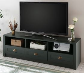 TV-Lowboard Forres in gr�n Landhaus TV Unterteil 158 x 47 cm