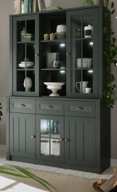 Buffetschrank Forres in gr�n Landhaus Buffet 130 x 196 cm